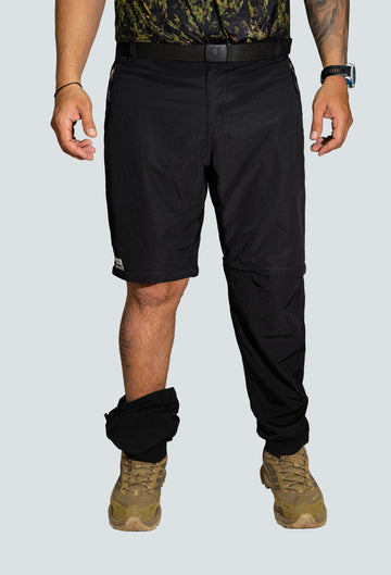 Pantalón convertible outdoor negro fondo entero