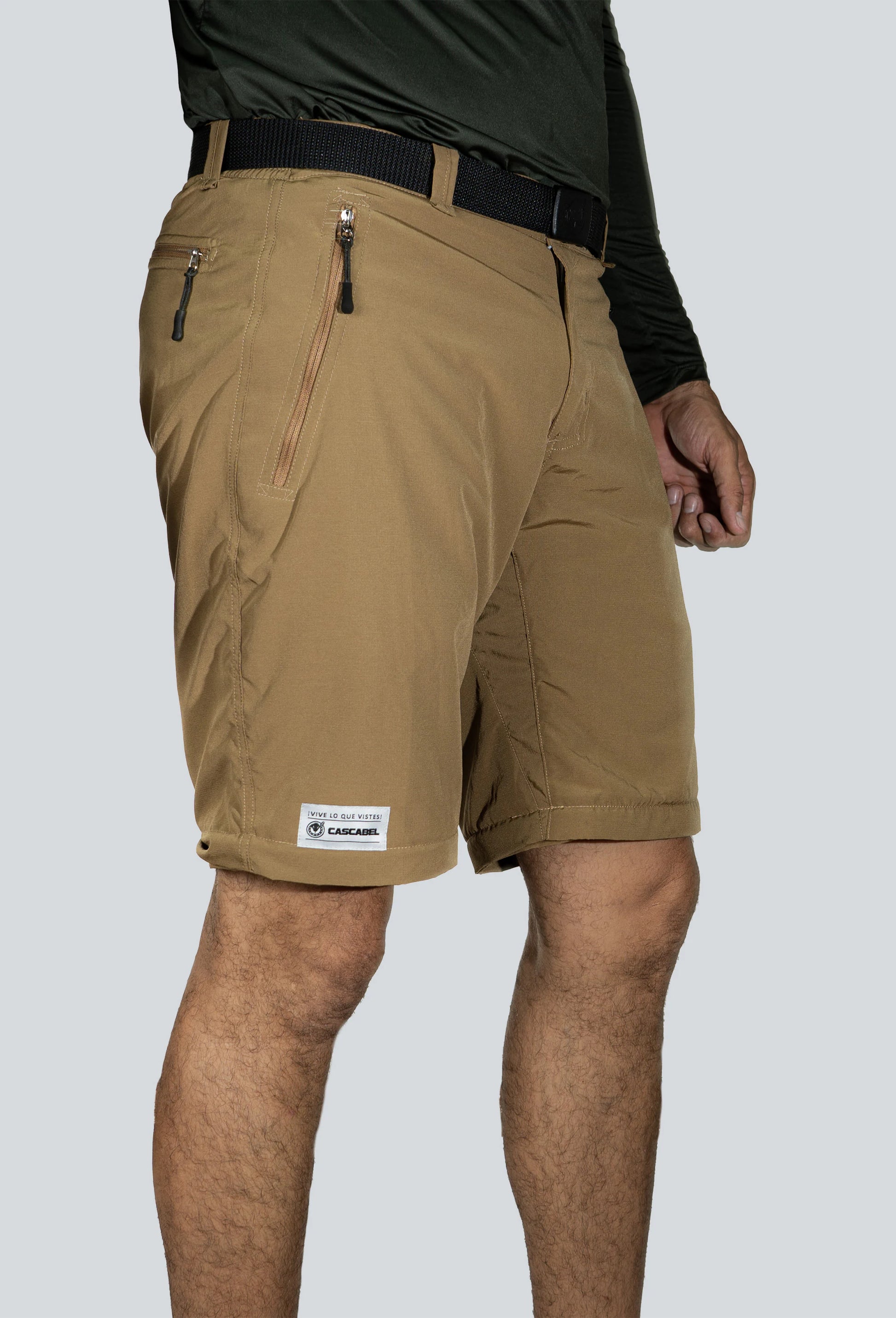 Pantalón convertible outdoor ocre fondo entero