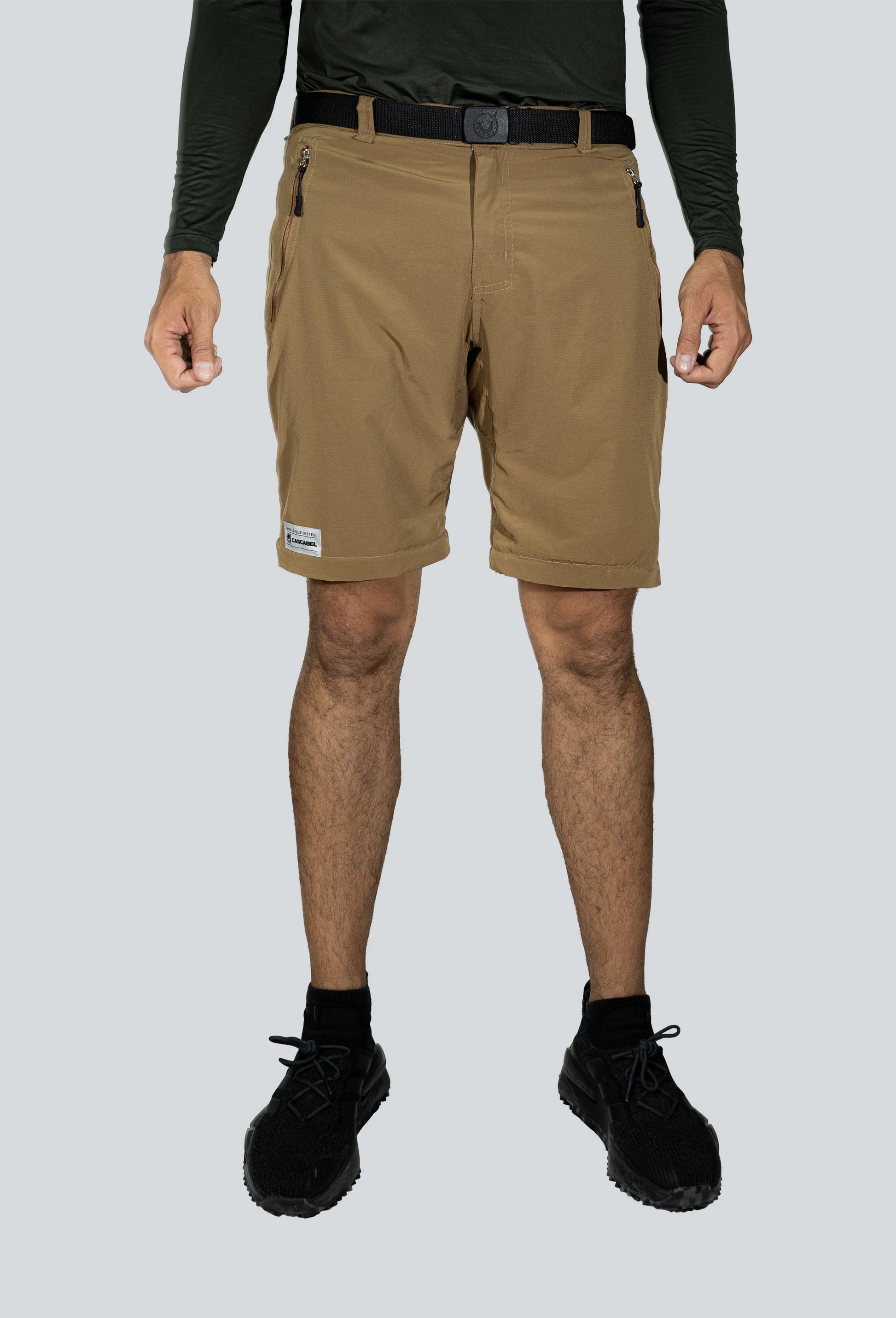 Pantalón convertible outdoor ocre fondo entero