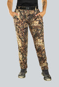 Pantalón licrado dama con cierres cammo summer brown