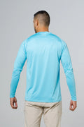 jersey cuello redondo azul celeste