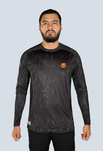 Jersey cuello redondo cammo black tex