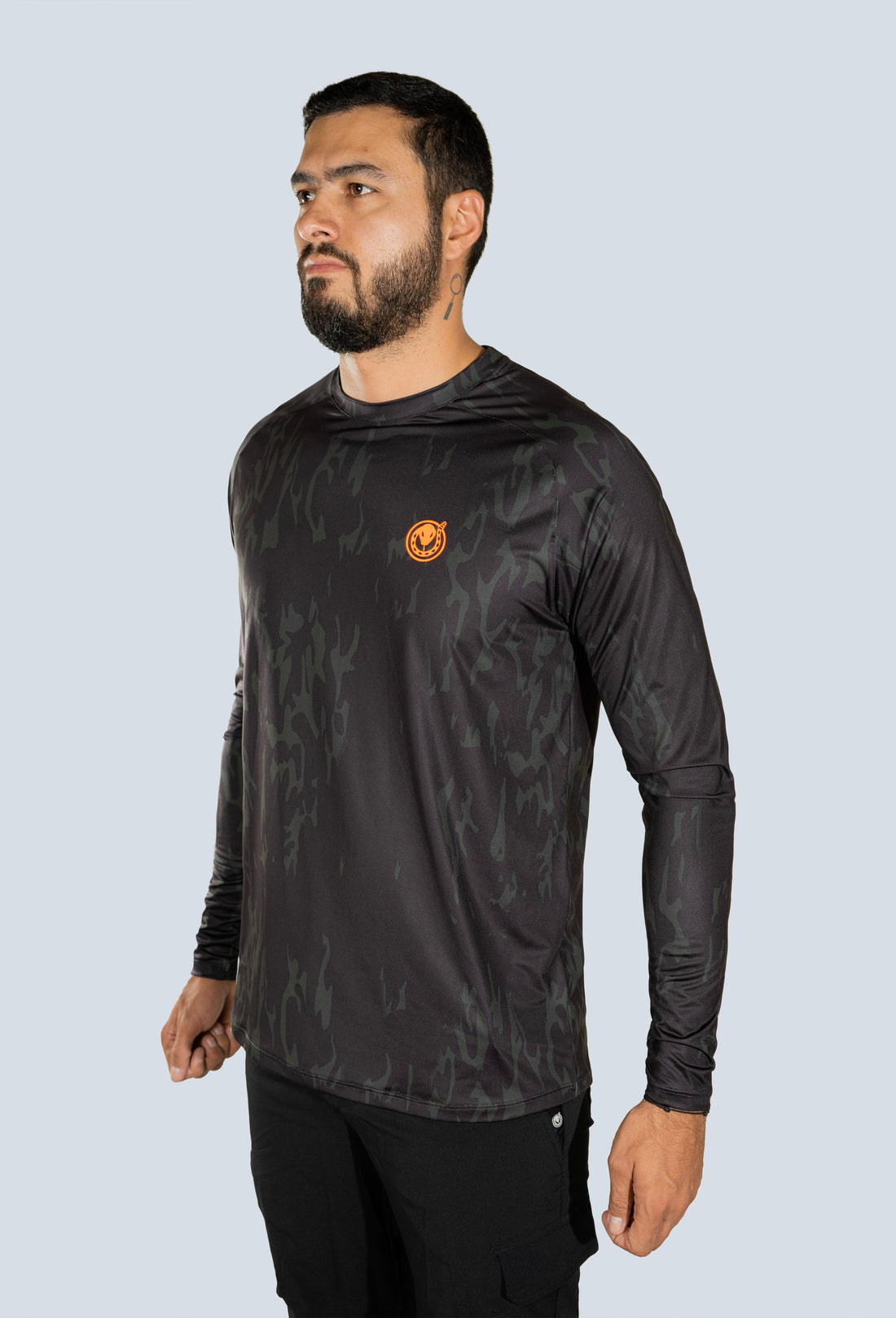 Jersey cuello redondo cammo black tex