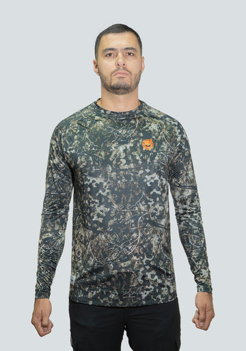 Jersey cuello redondo cammo pantanoso