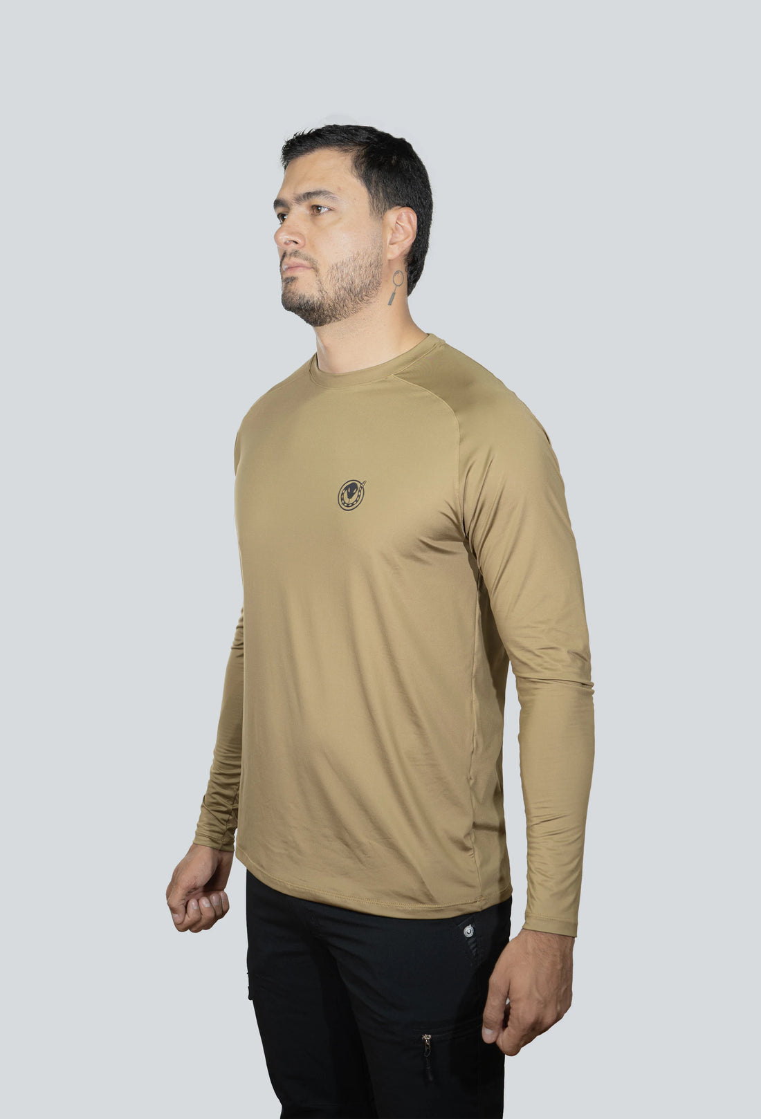 jersey cuello redondo ocre