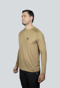 jersey cuello redondo ocre