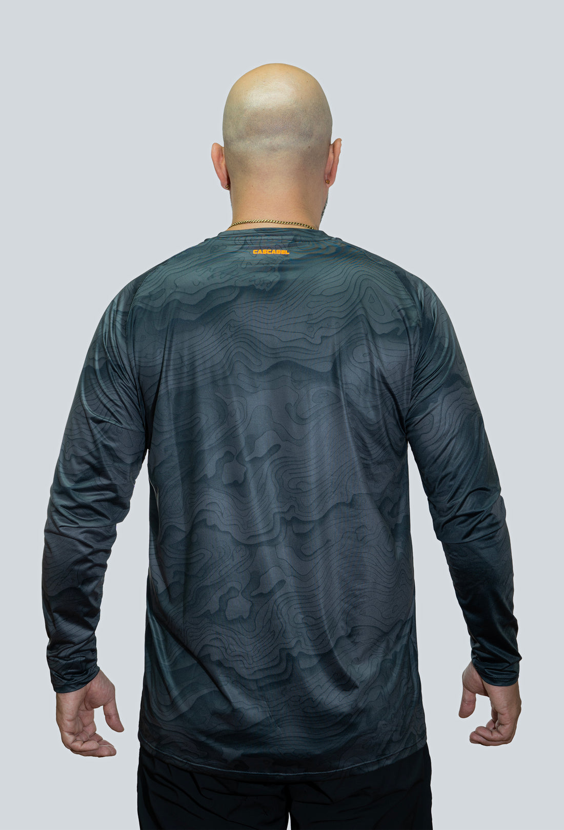 JERSEY CUELLO REDONDO TOPOGRAFICO RELIEVE NEGRO 9600
