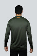 jersey cuello redondo verde militar oscuro