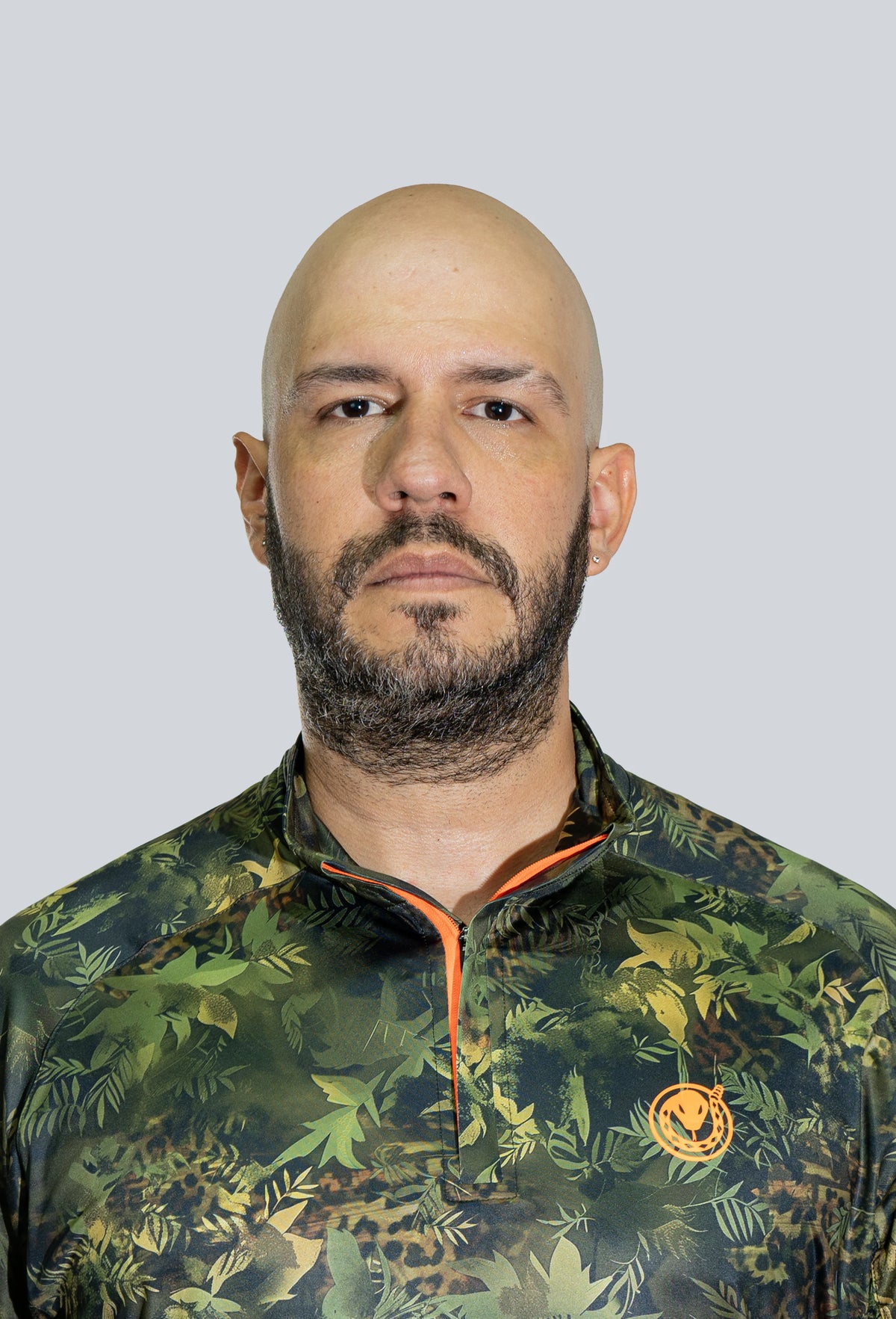 Jersey cuello tortuga manga ranglan cammo arbóreo jaguar
