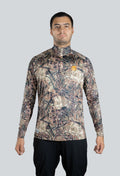 Jersey cuello tortuga manga ranglan cammo summer brown